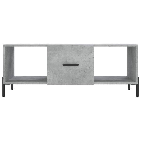 Betongrauer Couchtisch 102x50 cm