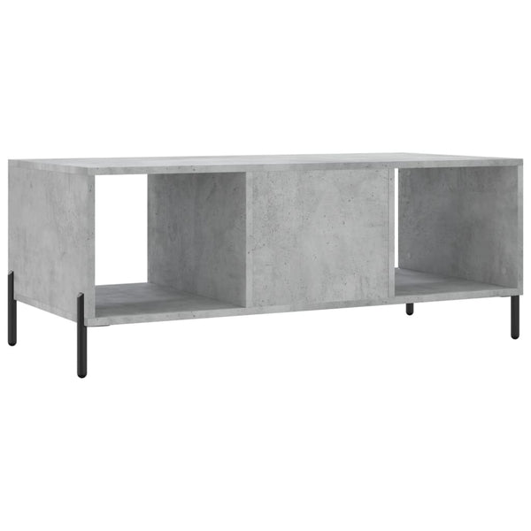 Betongrauer Couchtisch 102x50 cm
