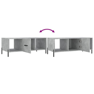 Betongrauer Couchtisch 102x50 cm