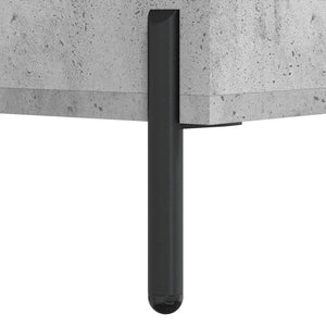 Betongrauer Couchtisch 102x50 cm