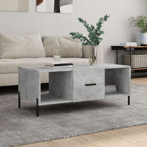 Betongrauer Couchtisch 102x50 cm