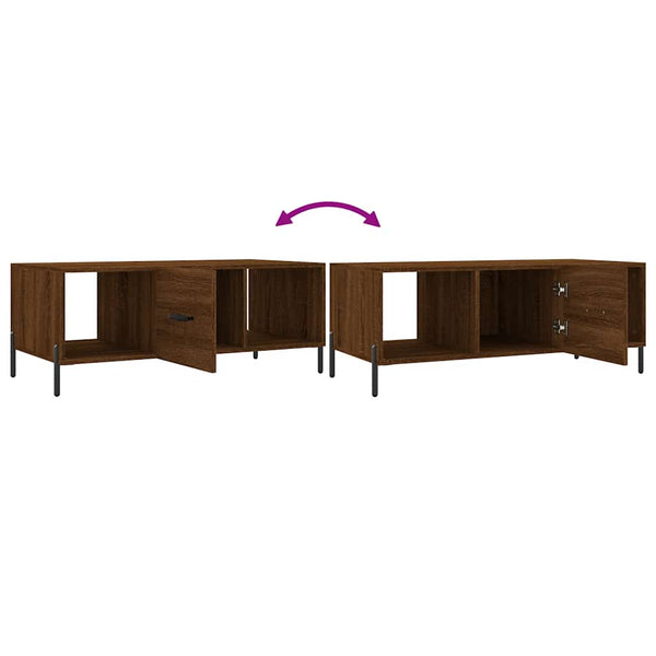 Couchtisch Braun Eichen-Optik 102x50 cm