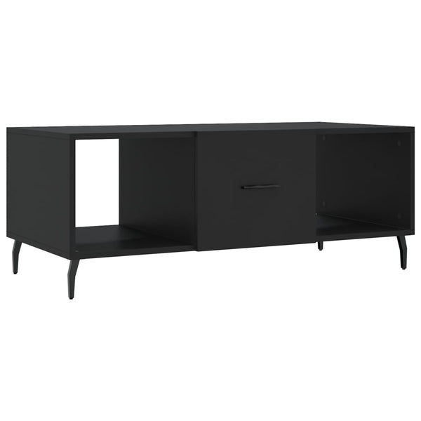 Schwarzer Couchtisch 102x50 cm
