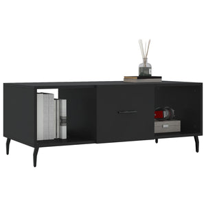 Schwarzer Couchtisch 102x50 cm
