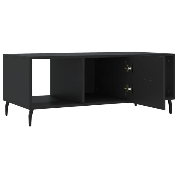 Schwarzer Couchtisch 102x50 cm