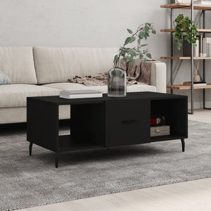 Schwarzer Couchtisch 102x50 cm