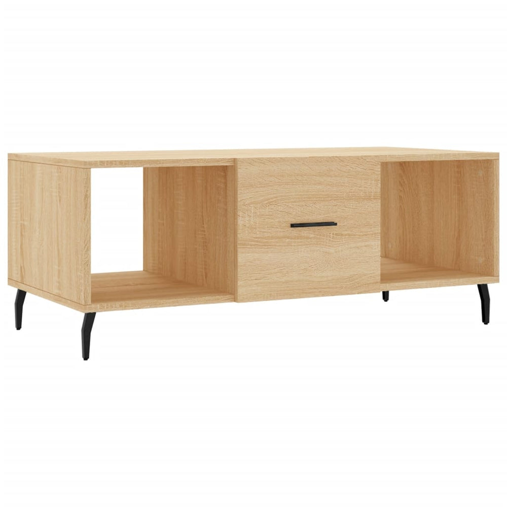 vidaXL Table basse chêne sonoma 102x50x40 cm, bois d'ingénierie
