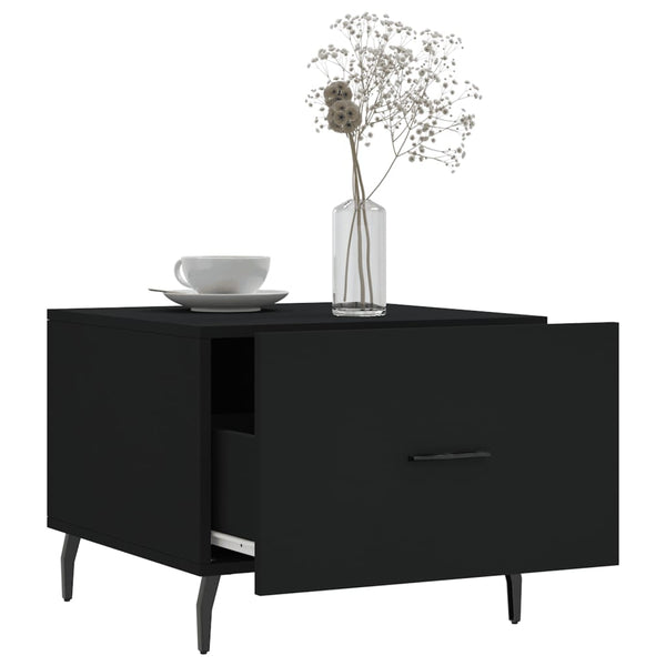 Schwarzer Couchtisch 50x50 cm