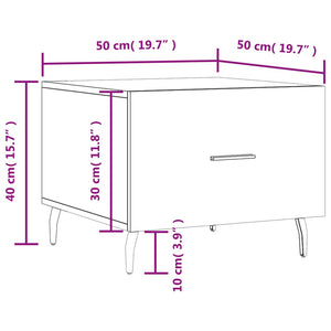 Sonoma Eiche Couchtisch 50x50 cm