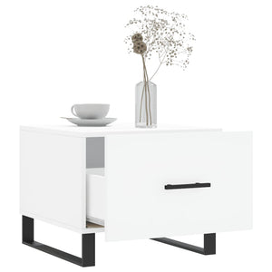 Couchtische 2er Set, Weiß 50x50 cm