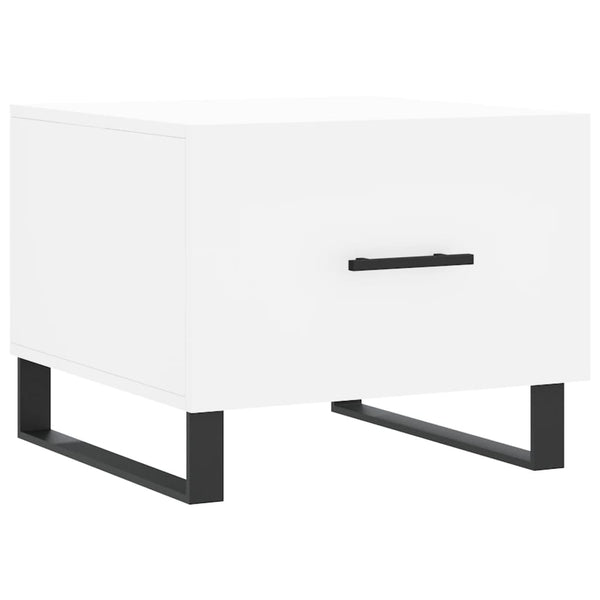 Couchtische 2er Set, Weiß 50x50 cm