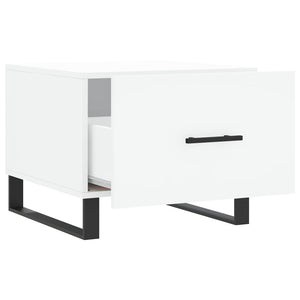 Couchtische 2er Set, Weiß 50x50 cm