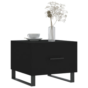 Schwarze Couchtische 2er Set 50x50 cm