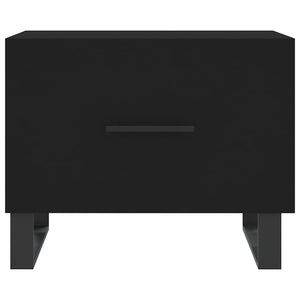 Schwarze Couchtische 2er Set 50x50 cm