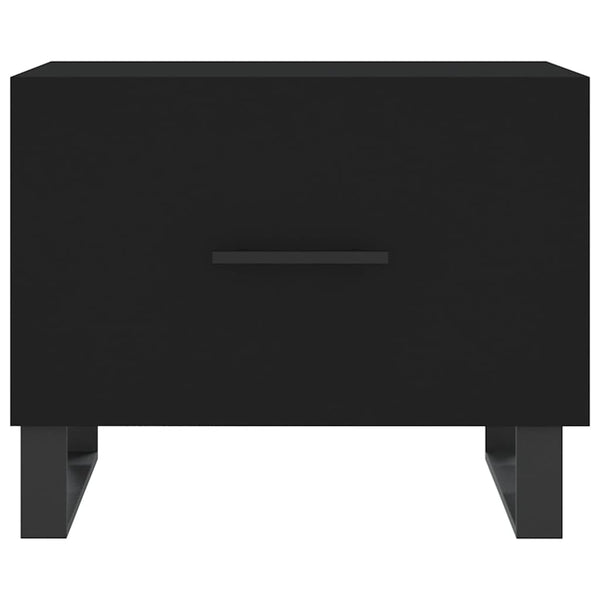 Schwarze Couchtische 2er Set 50x50 cm
