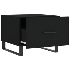 Schwarze Couchtische 2er Set 50x50 cm
