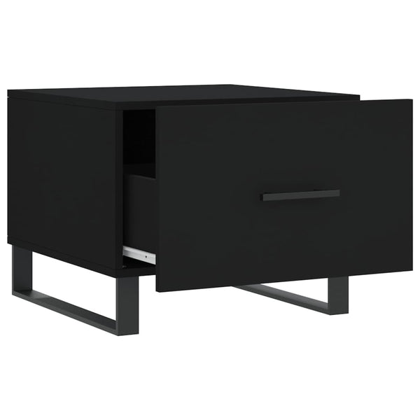 Schwarze Couchtische 2er Set 50x50 cm