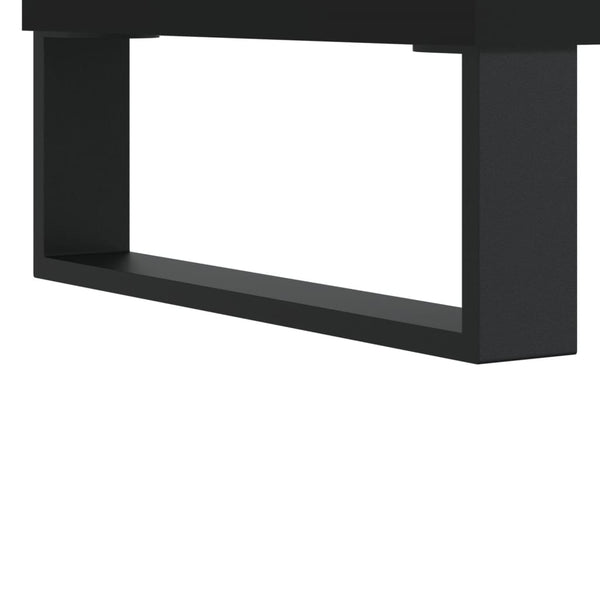 Schwarze Couchtische 2er Set 50x50 cm