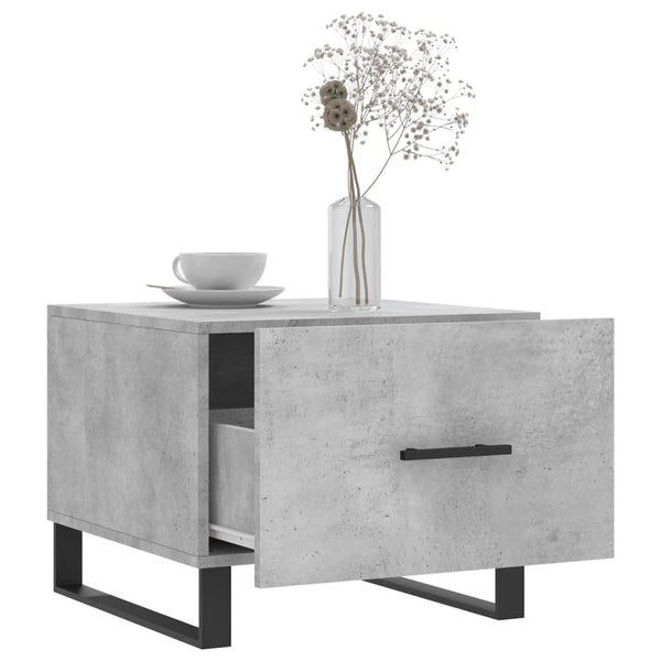 Betongrauer Couchtisch 50x50 cm