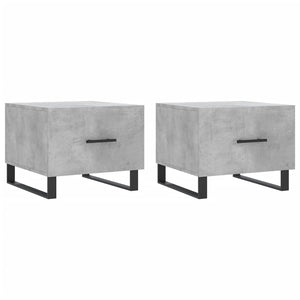 Couchtische 2er-Set Betongrau 50x50 cm