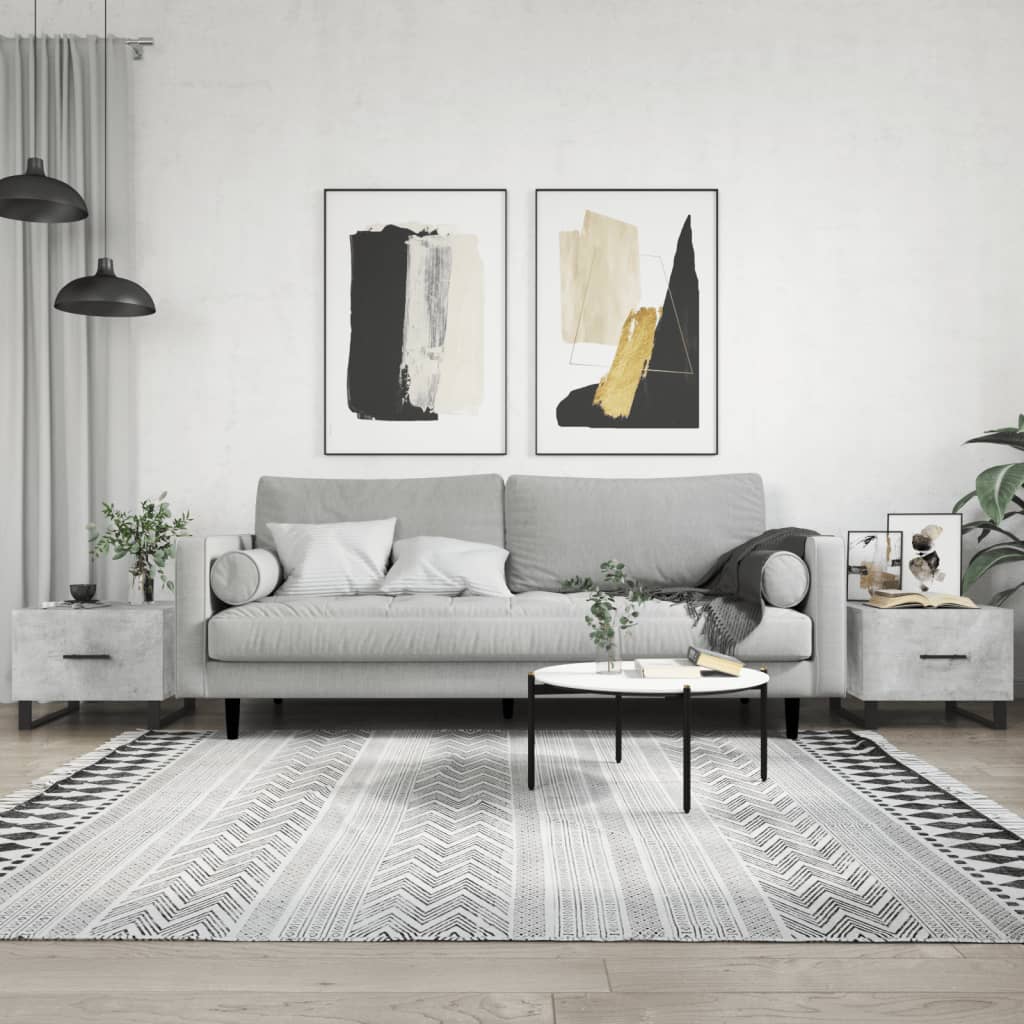 Couchtische 2er-Set Betongrau 50x50 cm