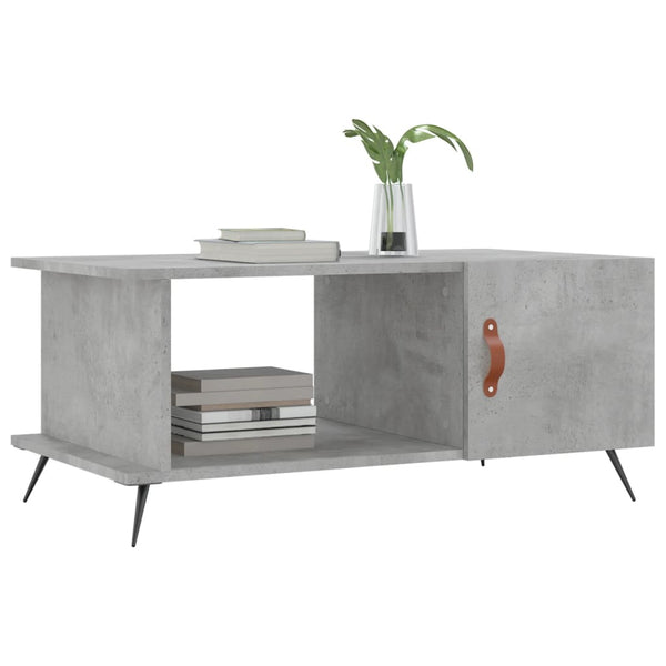 Betongrauer Couchtisch 90x50 cm