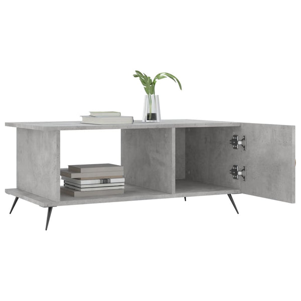 Betongrauer Couchtisch 90x50 cm