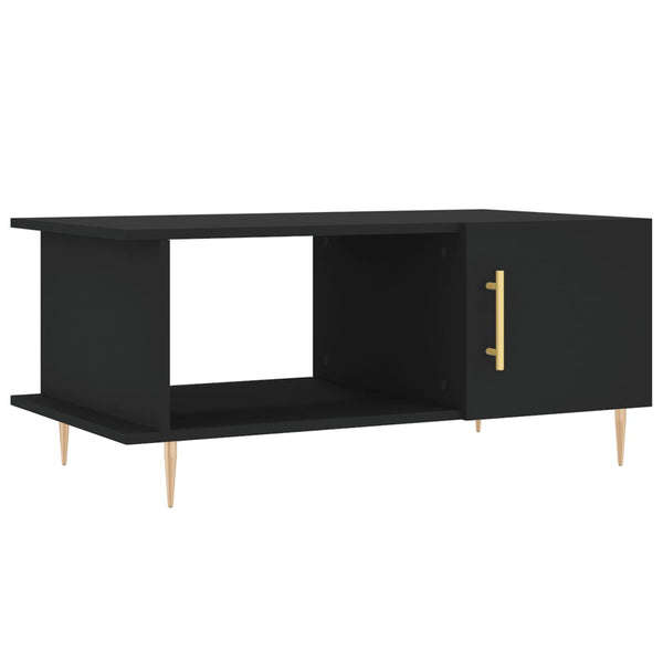 Schwarzer Couchtisch 90x50 cm