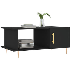 Schwarzer Couchtisch 90x50 cm
