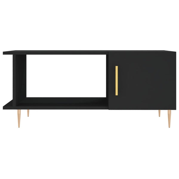Schwarzer Couchtisch 90x50 cm