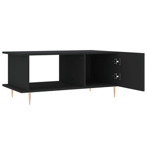 Schwarzer Couchtisch 90x50 cm