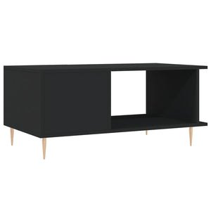 Schwarzer Couchtisch 90x50 cm