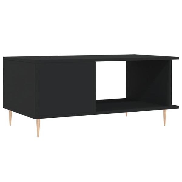Schwarzer Couchtisch 90x50 cm