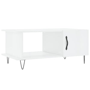 Hochglanz Couchtisch Weiß 90x50 cm