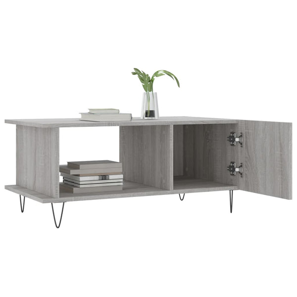 Couchtisch Grau Sonoma 90x50 cm