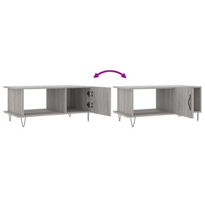 Couchtisch Grau Sonoma 90x50 cm