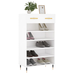 Weißer Schuhschrank 60x35x105 cm