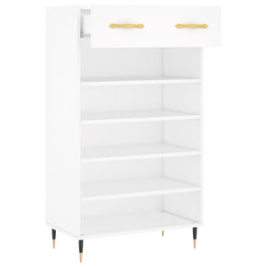 Weißer Schuhschrank 60x35x105 cm