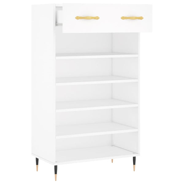Weißer Schuhschrank 60x35x105 cm