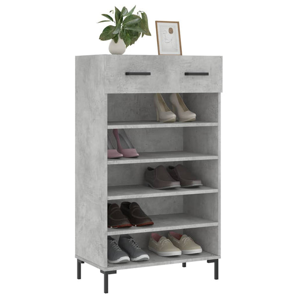 Schuhschrank Betongrau 60x35x105 cm