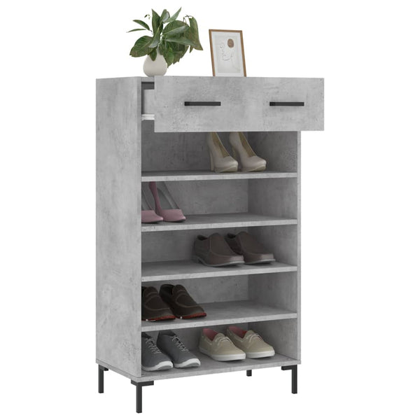 Schuhschrank Betongrau 60x35x105 cm