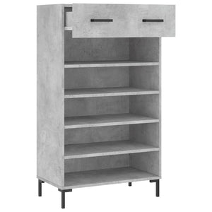 Schuhschrank Betongrau 60x35x105 cm