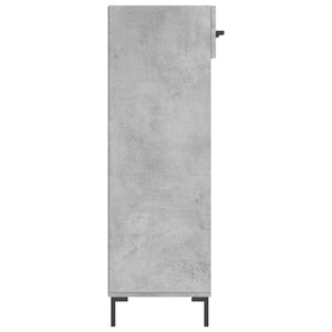 Schuhschrank Betongrau 60x35x105 cm