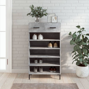 Schuhschrank Betongrau 60x35x105 cm