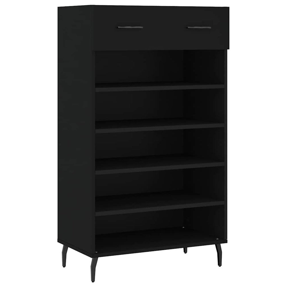 Schuhschrank Schwarz 60x35x105 cm