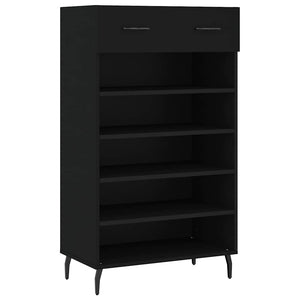 Schuhschrank Schwarz 60x35x105 cm