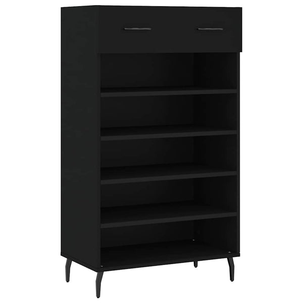 Schuhschrank Schwarz 60x35x105 cm