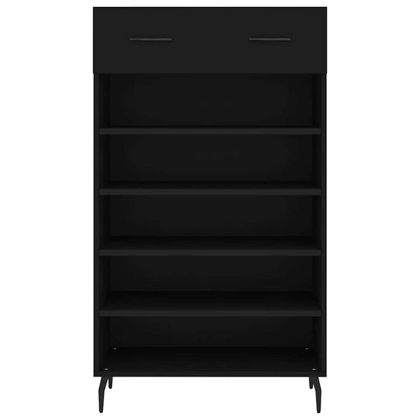 Schuhschrank Schwarz 60x35x105 cm