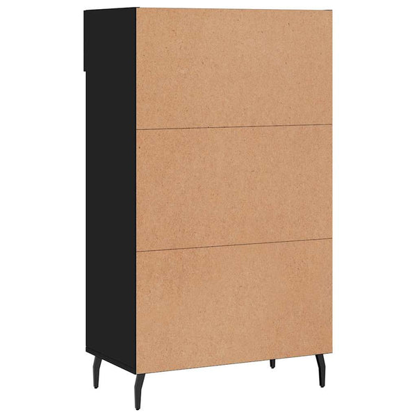 Schuhschrank Schwarz 60x35x105 cm
