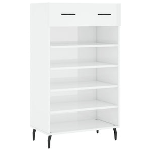 Hochglanz Schuhschrank Weiß 60x105 cm